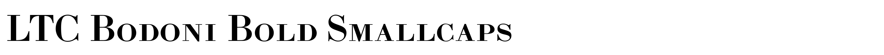 LTC Bodoni Bold Smallcaps